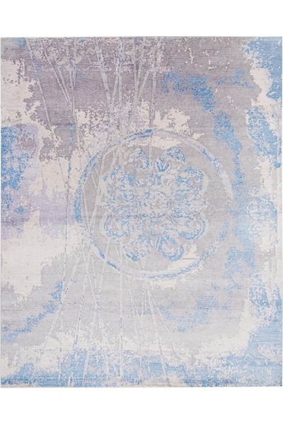 Индийский ковёр голубого цвета Aleman 241x302